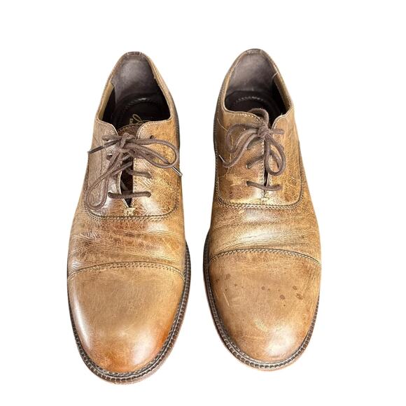 Men\'s J&M est. 1850 Brown Leather Cap Toed Oxford Dress Shoes - Sz 10 main image 5